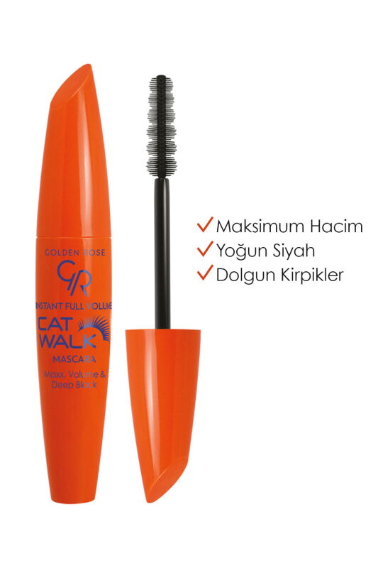 Instant Full Volume Cat Walk Mascara - Black - Maksimum Hacim Veren Yoğun Siyah Maskara — image 1